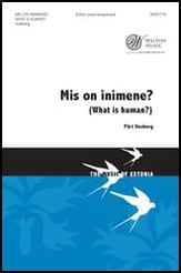 Mis on inimene? SSAA choral sheet music cover